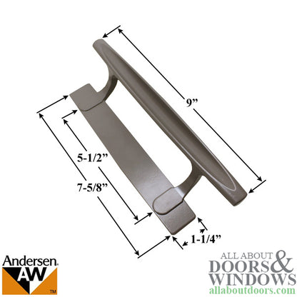 Stone Handle Exterior Andersen 2 Panel Dished Style - Blemished