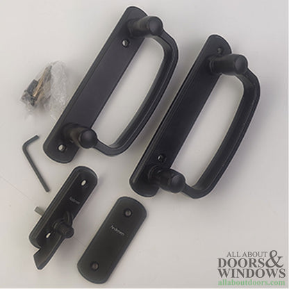 Andersen Frenchwood Gliding Door Handle Set Albany Interior and Exterior Black Blemished