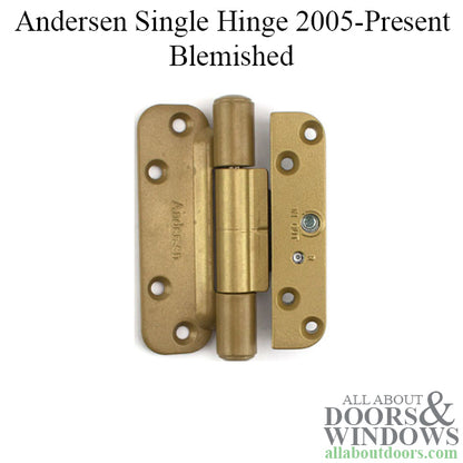 Andersen Single Hinge, Left Hand (2005-Present) - Brassy Gold - Blemished