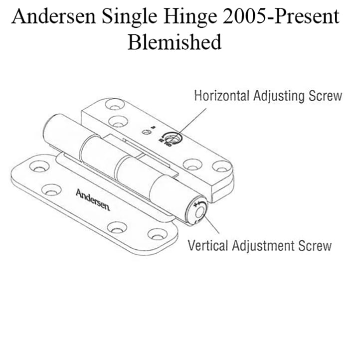 Andersen Single Hinge, Left Hand (2005-Present) - Brassy Gold - Blemished