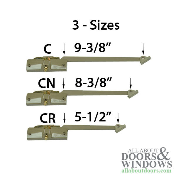 Andersen Window Perma-Shield Casement 8-3/8 inch Straight Arm Operator - Left Hand - 7191-32 CN Series - Blemished