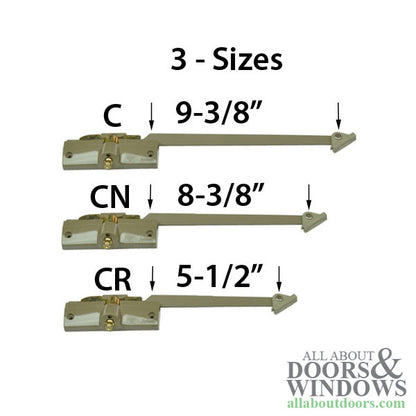 Andersen Window Perma-Shield Casement 8-3/8 inch Straight Arm Operator - Left Hand - 7191-32 CN Series - Blemished