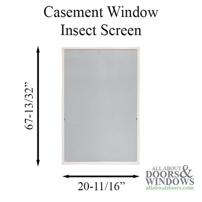 1345020 Andersen Casement Window Insect Screen C16 - White