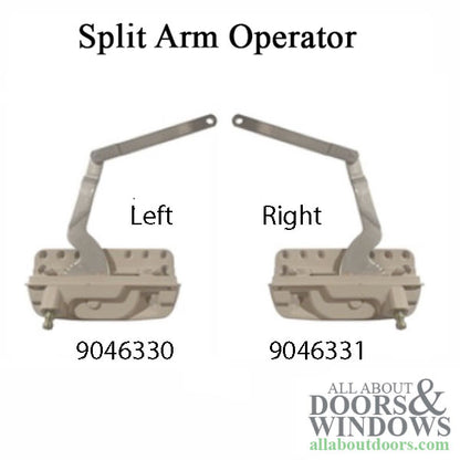 Andersen 100 Series Casement Split arm Operator, Left Hand