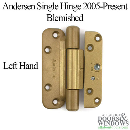 Andersen Single Hinge, Left Hand (2005-Present) - Brassy Gold Tone -Blemished