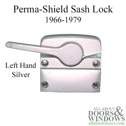 Blemished Discontinued Andersen Perma-Shield Left-Handed Sash Lock, 1966-74 - Silver