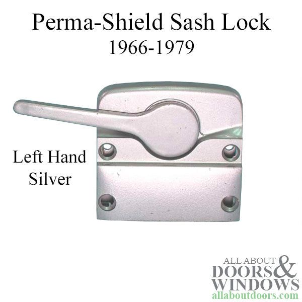 Blemished Discontinued Andersen Perma-Shield Left-Handed Sash Lock, 1966-74 - Silver