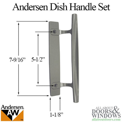 Andersen Dish Handle Hardware Kit, PS / FWG 2 Panel - Stone