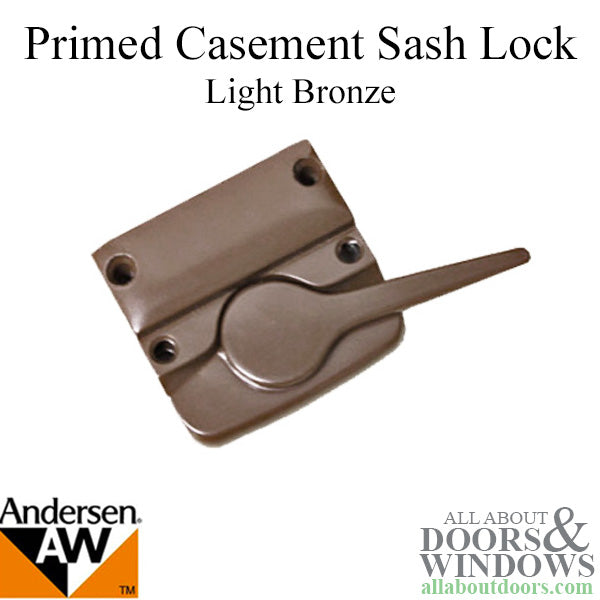 Andersen Left Hand Primed Casement Sash Lock - Light Bronze
