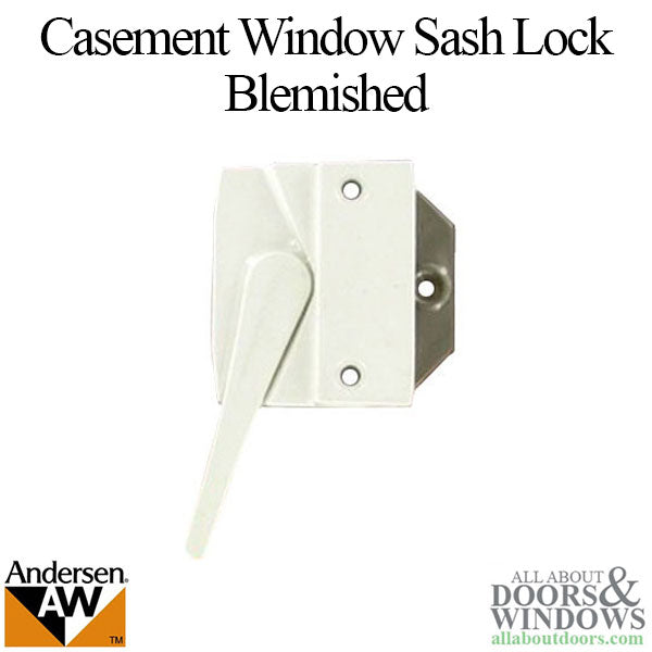 Blemished Andersen Casement Window Sash Lock, Perma-Shield 1979-95 - White