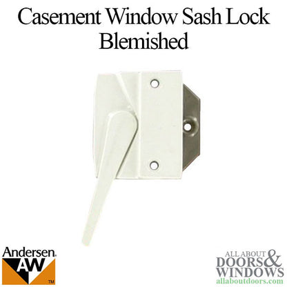 Blemished Andersen Casement Window Sash Lock, Perma-Shield 1979-95 - White