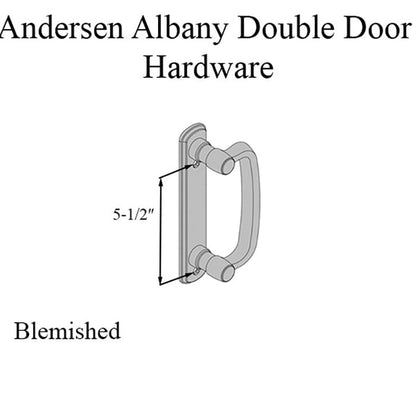 Andersen Frenchwood Gliding Door Trim Hardware, Albany, 4 Panel Interior and Exterior - White - BLEMISHED