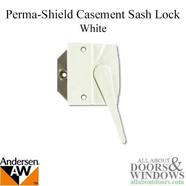 Blemished Andersen Casement Window Sash Lock, Perma-Shield 1979-95, RH - White
