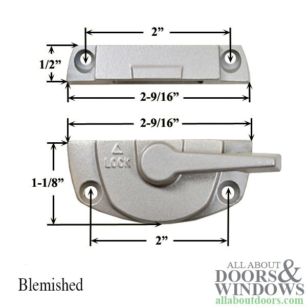 Andersen Estate Series Tilt-Wash Sash Lock - Gold Dust - Blemished
