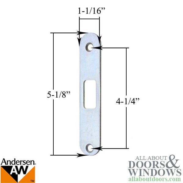 Andersen Flat Strike Gliding Door Lock 2 or 4 Panel Doors