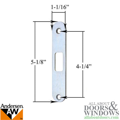 Andersen Flat Strike Gliding Door Lock 2 or 4 Panel Doors