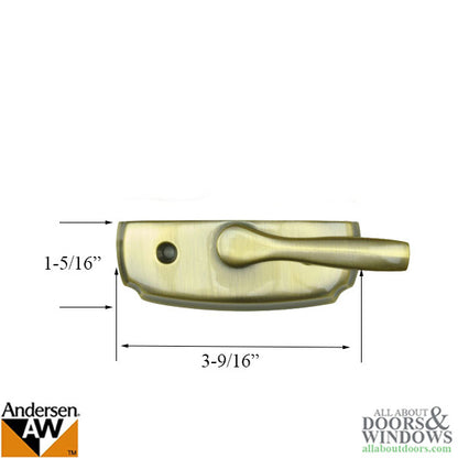 Andersen Woodwright Double Hung Windows Sash Lock - Antique Brass - SASH LOCK ONLY