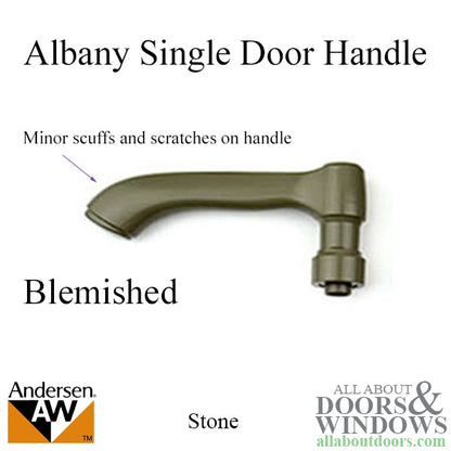 Andersen Albany Series Lever Handle for Hinged Doors, Right Hand - Stone