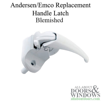 Inside handle latch, Andersen / Emco storm door - White - Blemished