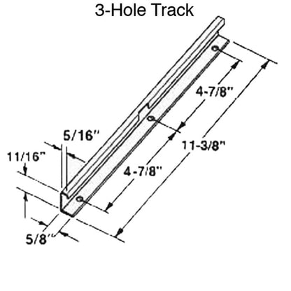 Casement Track (For wood or vinyl casements)
