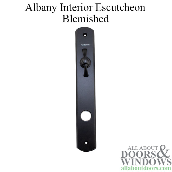 Andersen Escutcheon Plate - Interior - Albany - Black - Blemished