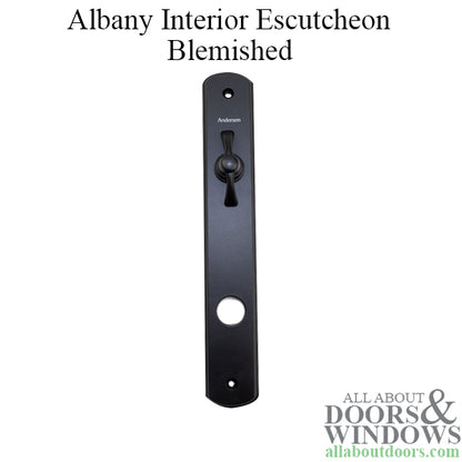 Andersen Escutcheon Plate - Interior - Albany - Black - Blemished