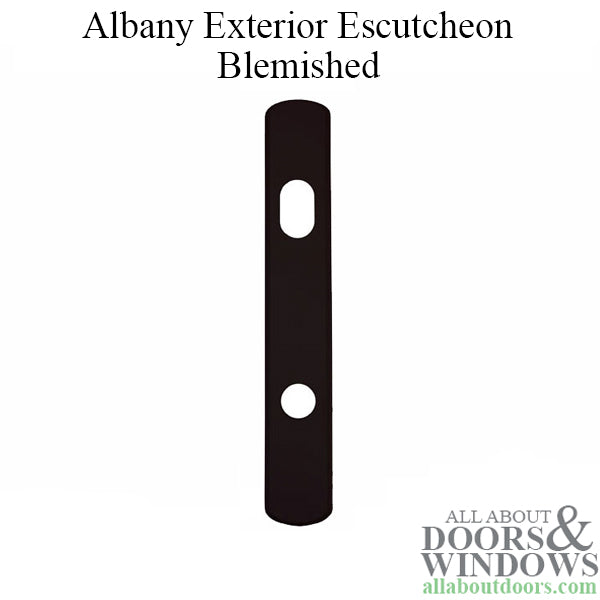 Andersen Albany Exterior Escutcheon Plate, Black - Blemished