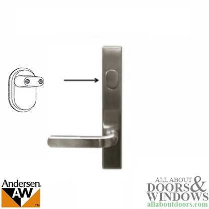 Blemished Dummy Cylinder Housing, Andersen - Brushed/Satin Nickel