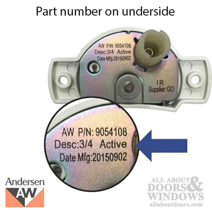 Andersen A-Series Double Hung Sash lock - White