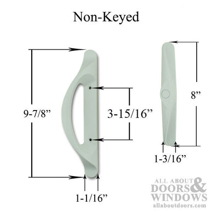 Andersen 100 series Tulsa handle set for Patio Gliding Door - Black