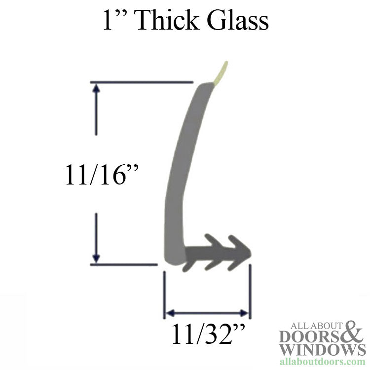 Andersen Casement and Picture Window Vinyl Bead for 1" Insulated Glass 20-21/32" - Terratone