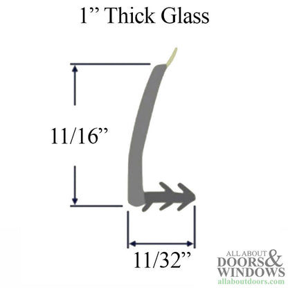 Andersen Casement and Picture Window Vinyl Bead for 1" Insulated Glass 20-21/32" - Terratone