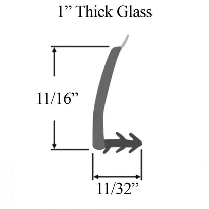 Andersen Casement and Picture Window Vinyl Bead for 1" Insulated Glass 68-27/64" - White