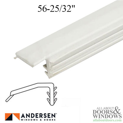 Andersen Casement and Picture Window Vinyl Bead for 1" Insulated Glass 56-25/32" - White