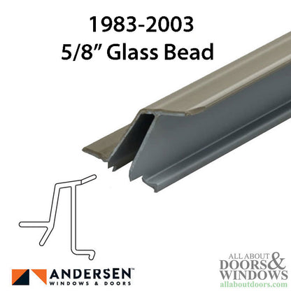 Vinyl Glazing Bead, Andersen 1983-1999