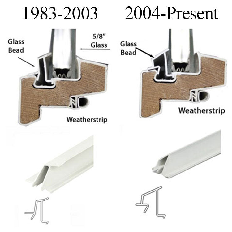 Andersen Glazing Bead, Perma-Shield Improved/E-Z 400 Series, 5/8" CN1, 17-1/32" - White