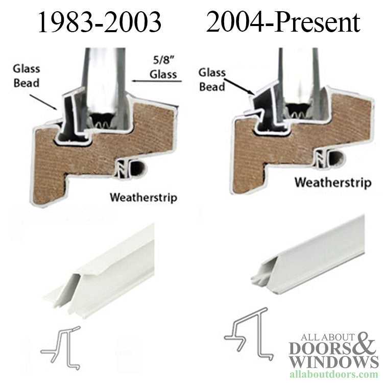 Andersen Glazing Bead, Perma-Shield Improved/E-Z 400 Series, 5/8" CXW1/CP30, 32-1/2" - Terratone