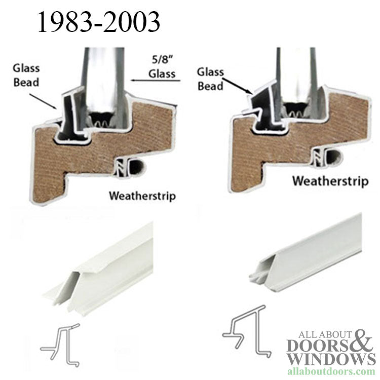 Andersen Glazing Bead, Perma-Shield Improved/E-Z 400 Series, 5/8" C4, 44-3/16" - Terratone