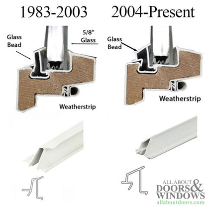 Andersen Glazing Bead, Perma-Shield Improved/E-Z 400 Series, 5/8" C6, 68-3/32" - Terratone