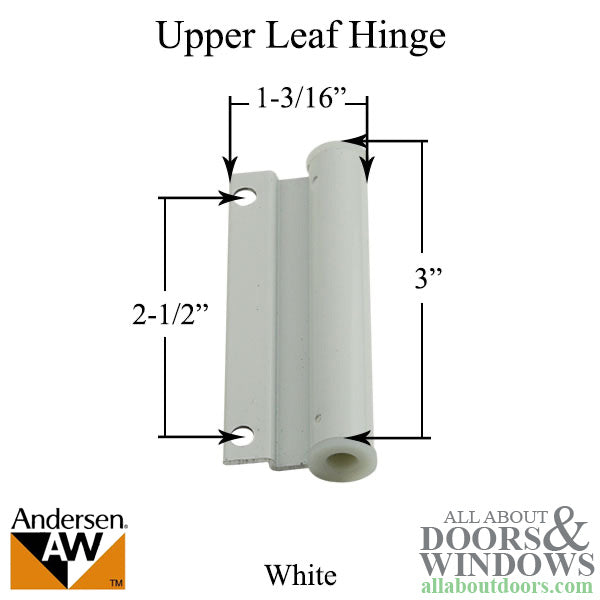 Andersen Hinge Leaf, Screen Door, Upper, Blemished - White