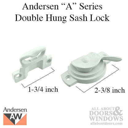 Andersen A-Series Double Hung Sash lock - White