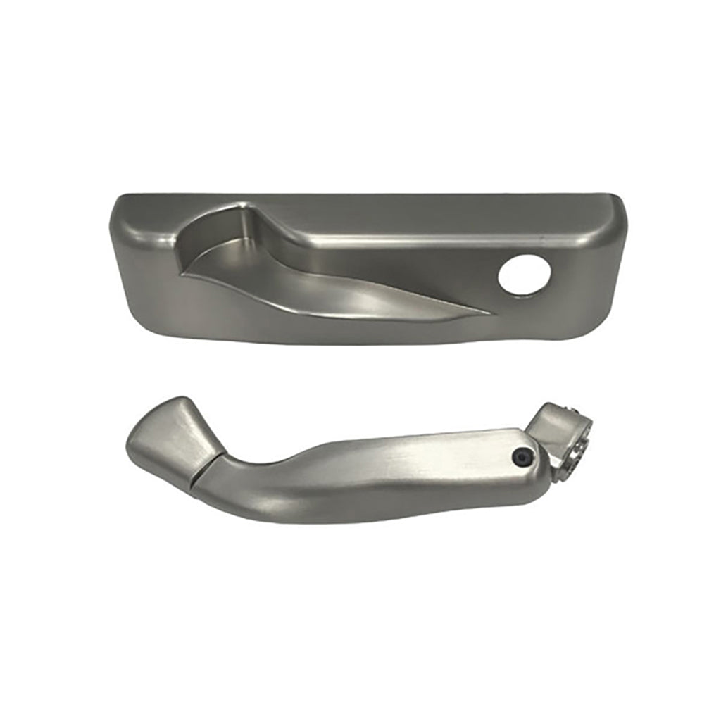 Andersen 100 Series Casement and Awning Operator Cover & Folding Handle Pack, Left Hand - Satin Nickel