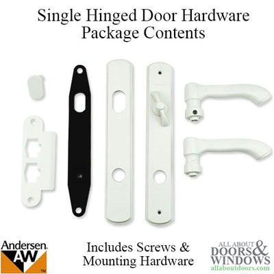 Andersen Albany Active Single Hinged Door Hardware - Pure White
