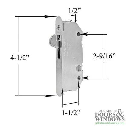 Lock Compatible With Andersen Sliding Door Lock Pre Reachout Sliding Door Lock For 2 and 3 Panel Sliding Doors
