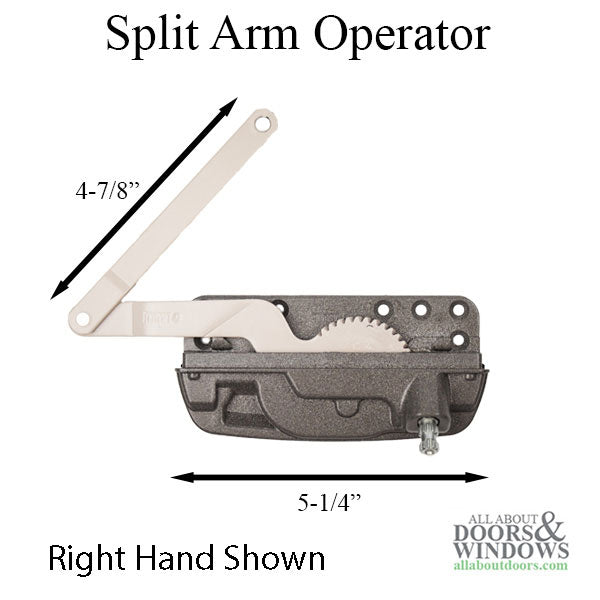 Andersen 100 Series Casement Split arm Operator, Left Hand