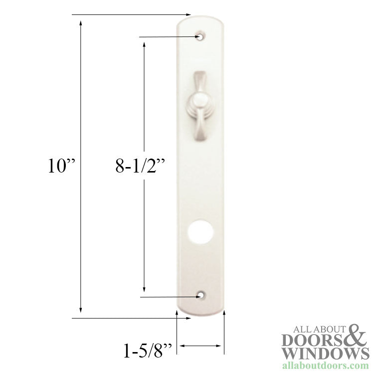 Andersen Albany Interior Escutcheon Plate with Thumbturn White