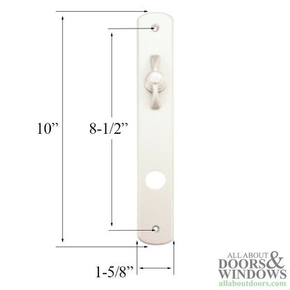Andersen Albany Interior Escutcheon Plate with Thumbturn White