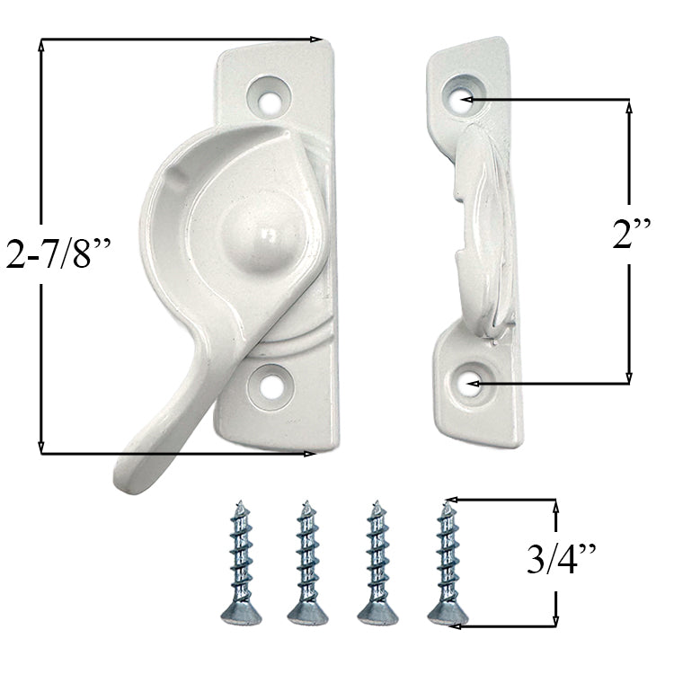 Andersen Sash Lock and Lock Keeper - 400 Series - White