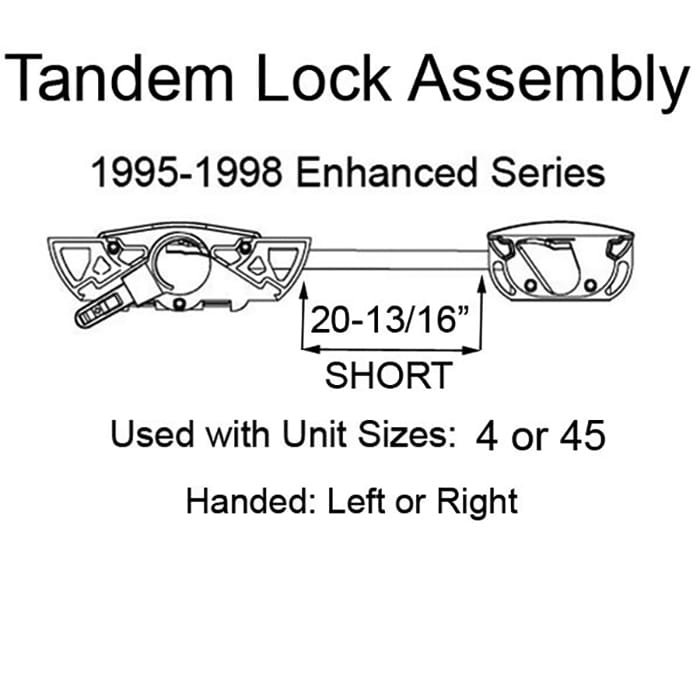 Andersen Enhanced Casement Concealed Short Tandem Dual Sash Lock Right Hand
