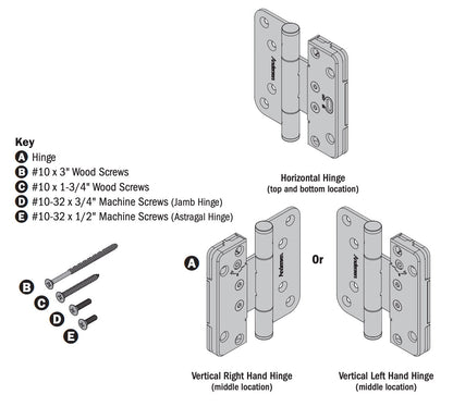 Andersen 200 Series Guide (H) Hinge